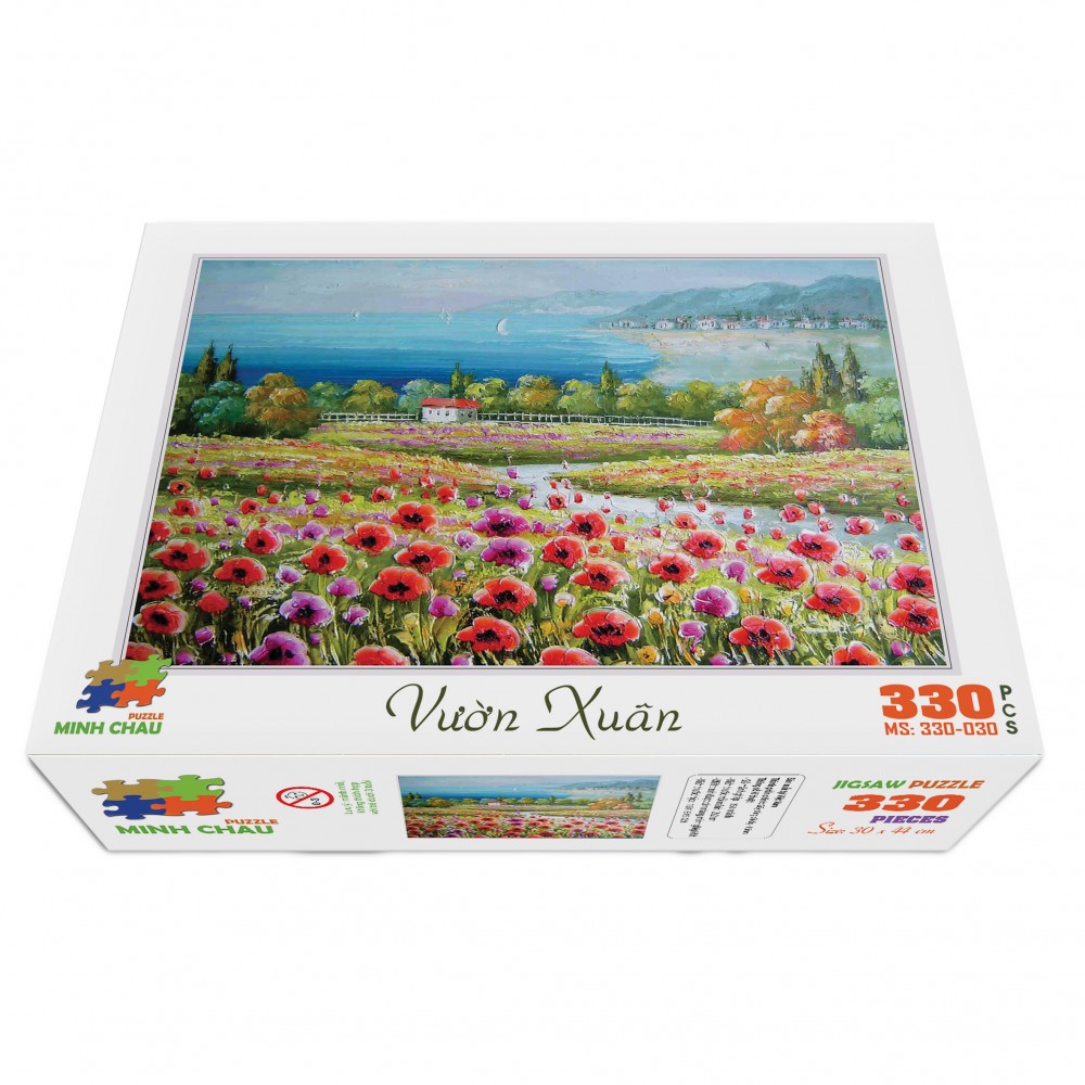Bộ tranh xếp hình jigsaw puzzle cao cấp 330 mảnh – Vườn Xuân